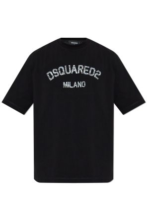 Dsquared2 ロコフリントクルネックTシャツ S74GD1089S23009 900 Dsquared2 ロコフリントクルネックTシャツ S74GD1089S23009 900